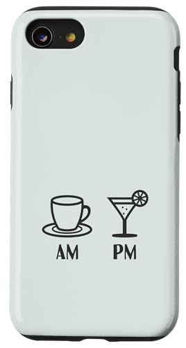 AM Kaffee Espresso PM Getränke | Coffee Lover Barista Hülle für iPhone SE (2020) / 7 / 8 von Funny Coffee Lovers