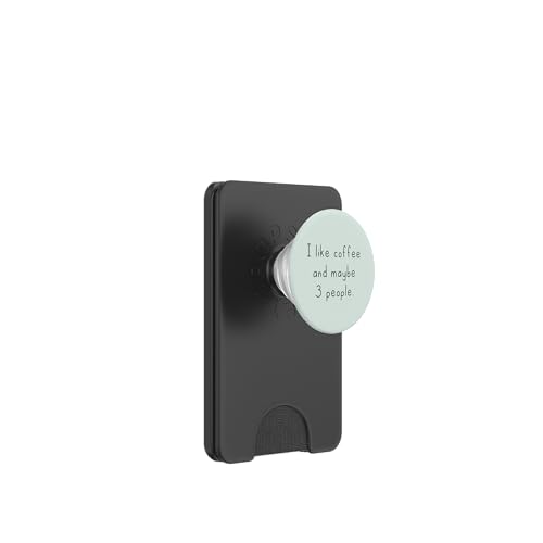 Ich mag Kaffee und vielleicht 3 Leute | Coffee Lover Barista PopSockets PopWallet für MagSafe von Funny Coffee Lovers