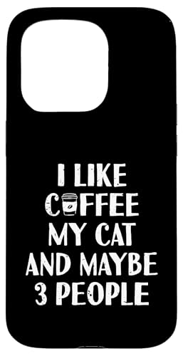 Lustig Ich mag Kaffee Meine Katze und vielleicht 3 Personen | Barista Hülle für iPhone 15 Pro Lustig Ich mag Kaffee Meine Katze und vielleicht 3 Personen | Barista Hülle für iPhone 15 Pro von Funny Coffee Lovers