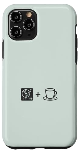 Musik-Vinyl-Schallplatte und Kaffee | Coffee Lover Barista Hülle für iPhone 11 Pro von Funny Coffee Lovers