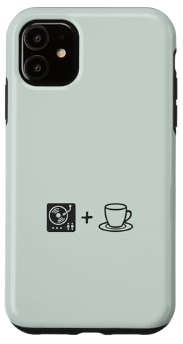 Musik-Vinyl-Schallplatte und Kaffee | Coffee Lover Barista Hülle für iPhone 11 von Funny Coffee Lovers