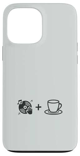 Musik-Vinyl-Schallplatte und Kaffee | Coffee Lover Barista Hülle für iPhone 13 Pro Max von Funny Coffee Lovers