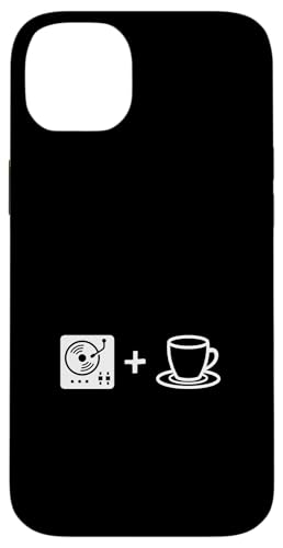 Musik-Vinyl-Schallplatte und Kaffee | Coffee Lover Barista Hülle für iPhone 14 Plus von Funny Coffee Lovers