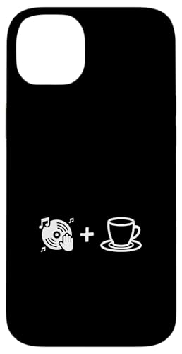 Musik-Vinyl-Schallplatte und Kaffee | Coffee Lover Barista Hülle für iPhone 14 Plus von Funny Coffee Lovers
