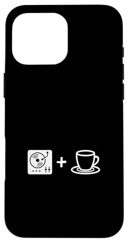 Musik-Vinyl-Schallplatte und Kaffee | Coffee Lover Barista Hülle für iPhone 16 Pro Max von Funny Coffee Lovers