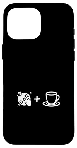 Musik-Vinyl-Schallplatte und Kaffee | Coffee Lover Barista Hülle für iPhone 16 Pro Max von Funny Coffee Lovers