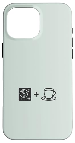 Musik-Vinyl-Schallplatte und Kaffee | Coffee Lover Barista Hülle für iPhone 16 Pro Max von Funny Coffee Lovers