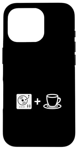 Musik-Vinyl-Schallplatte und Kaffee | Coffee Lover Barista Hülle für iPhone 16 Pro von Funny Coffee Lovers