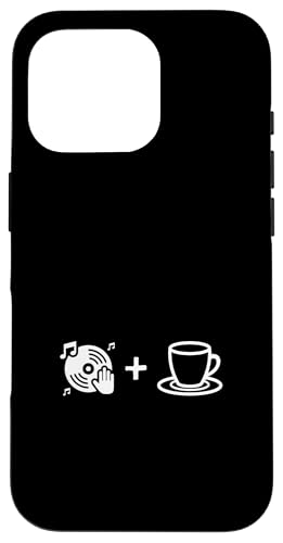 Musik-Vinyl-Schallplatte und Kaffee | Coffee Lover Barista Hülle für iPhone 16 Pro von Funny Coffee Lovers