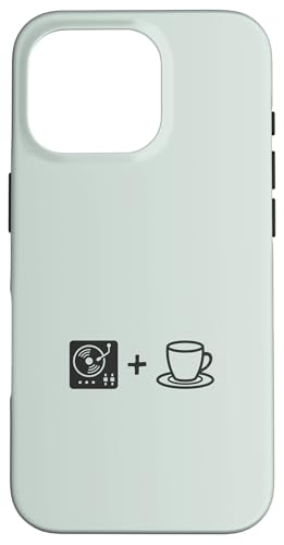 Musik-Vinyl-Schallplatte und Kaffee | Coffee Lover Barista Hülle für iPhone 16 Pro von Funny Coffee Lovers