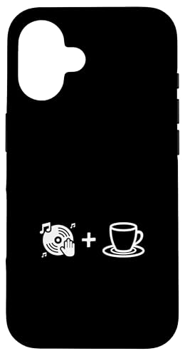 Musik-Vinyl-Schallplatte und Kaffee | Coffee Lover Barista Hülle für iPhone 16 von Funny Coffee Lovers