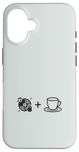 Musik-Vinyl-Schallplatte und Kaffee | Coffee Lover Barista Hülle für iPhone 16 von Funny Coffee Lovers