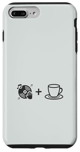 Musik-Vinyl-Schallplatte und Kaffee | Coffee Lover Barista Hülle für iPhone 7 Plus/8 Plus von Funny Coffee Lovers