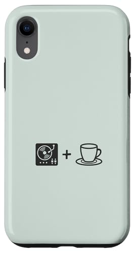 Musik-Vinyl-Schallplatte und Kaffee | Coffee Lover Barista Hülle für iPhone XR von Funny Coffee Lovers