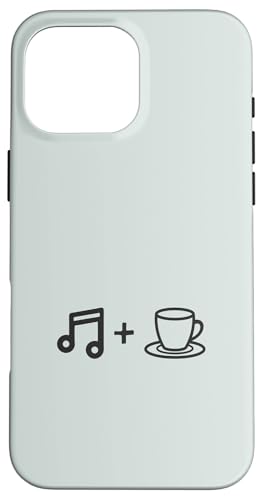 Musik und Kaffee | Coffee Lover Barista Hülle für iPhone 16 Pro Max von Funny Coffee Lovers