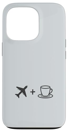 Reiseflugzeug und Kaffee | Coffee Lover Barista Hülle für iPhone 13 Pro von Funny Coffee Lovers