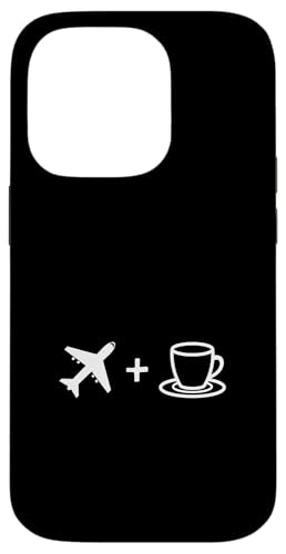 Reiseflugzeug und Kaffee | Coffee Lover Barista Hülle für iPhone 14 Pro von Funny Coffee Lovers