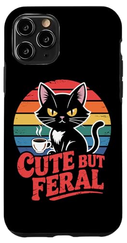 Niedliche, aber wilde Katze Hülle für iPhone 11 Pro von Funny Cute But Feral Gifts for Women and Men
