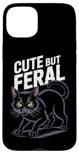 Niedliche, aber wilde Katze Hülle für iPhone 15 Plus Niedliche, aber wilde Katze Hülle für iPhone 15 Plus von Funny Cute But Feral Gifts for Women and Men