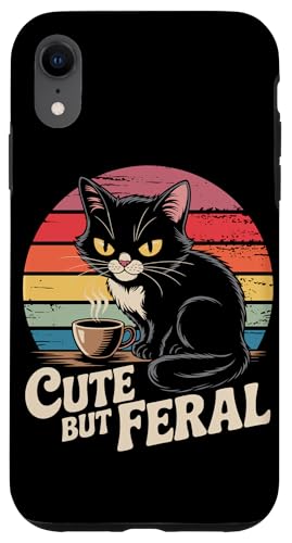 Niedliche, aber wilde Katze Hülle für iPhone XR von Funny Cute But Feral Gifts for Women and Men