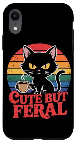 Niedliche, aber wilde Katze Hülle für iPhone XR Niedliche, aber wilde Katze Hülle für iPhone XR von Funny Cute But Feral Gifts for Women and Men