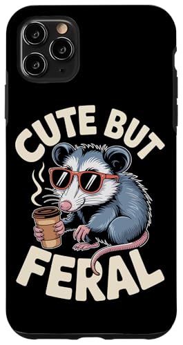 Niedliches, aber wildes Opossum Hülle für iPhone 11 Pro Max von Funny Cute But Feral Gifts for Women and Men