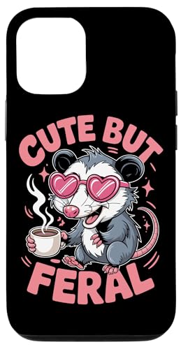 Niedliches, aber wildes Opossum Hülle für iPhone 12/12 Pro von Funny Cute But Feral Gifts for Women and Men