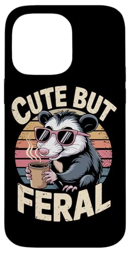 Niedliches, aber wildes Opossum Hülle für iPhone 14 Pro Max von Funny Cute But Feral Gifts for Women and Men