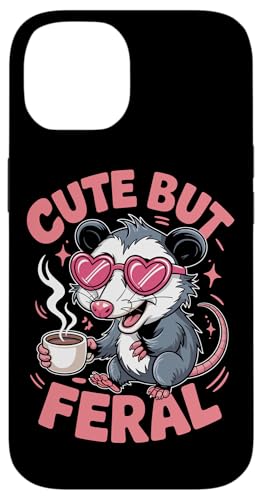 Niedliches, aber wildes Opossum Hülle für iPhone 14 von Funny Cute But Feral Gifts for Women and Men