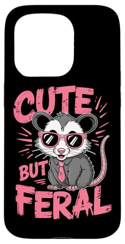 Niedliches, aber wildes Opossum Hülle für iPhone 15 Pro von Funny Cute But Feral Gifts for Women and Men