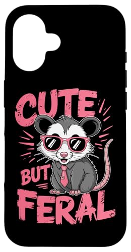 Niedliches, aber wildes Opossum Hülle für iPhone 16 Niedliches, aber wildes Opossum Hülle für iPhone 16 von Funny Cute But Feral Gifts for Women and Men