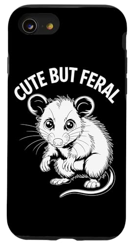 Niedliches, aber wildes Opossum Hülle für iPhone SE (2020) / 7 / 8 von Funny Cute But Feral Gifts for Women and Men