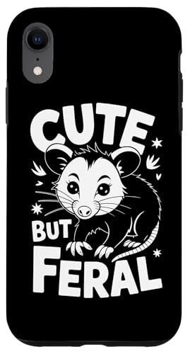 Niedliches, aber wildes Opossum Hülle für iPhone XR von Funny Cute But Feral Gifts for Women and Men
