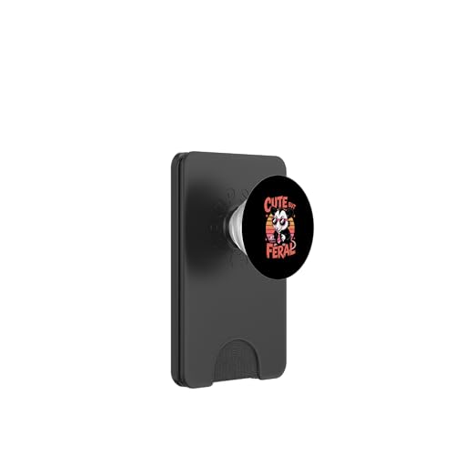 Niedliches, aber wildes Opossum PopSockets PopWallet für MagSafe von Funny Cute But Feral Gifts for Women and Men