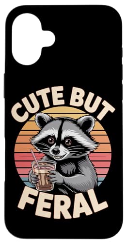 Süßer aber wilder Waschbär Hülle für iPhone 16 Plus Süßer aber wilder Waschbär Hülle für iPhone 16 Plus von Funny Cute But Feral Gifts for Women and Men