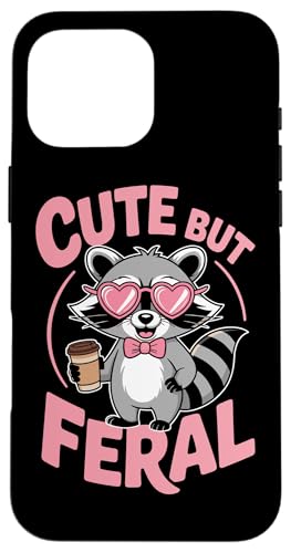 Süßer aber wilder Waschbär Hülle für iPhone 16 Pro Max Süßer aber wilder Waschbär Hülle für iPhone 16 Pro Max von Funny Cute But Feral Gifts for Women and Men