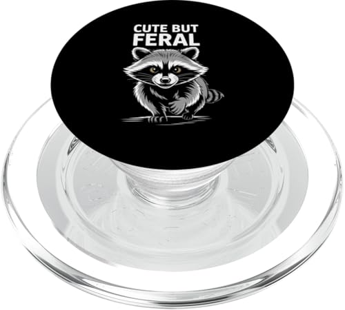 Süßer aber wilder Waschbär PopSockets PopGrip für MagSafe Süßer aber wilder Waschbär PopSockets PopGrip für MagSafe von Funny Cute But Feral Gifts for Women and Men