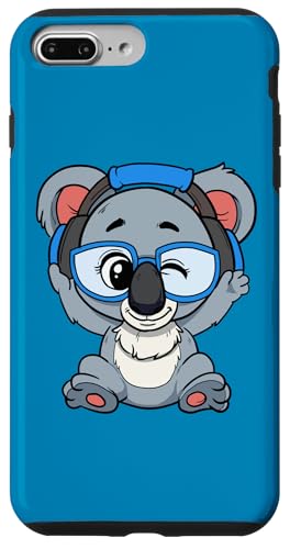 Winking Koala Bear DJ trägt Kopfhörer Cute Koala Hülle für iPhone 7 Plus/8 Plus von Funny Cute Koala Bear Gifts