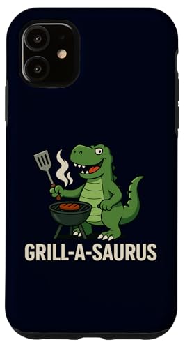 Grill A Saurus Lustiger BBQ Grill Dinosaurier Wortspiel für Männer Papa Hülle für iPhone 11 Grill A Saurus Lustiger BBQ Grill Dinosaurier Wortspiel für Männer Papa Hülle für iPhone 11 von Funny Dad Grandpa BBQ Gift Grilling BBQ T-Rex Tee