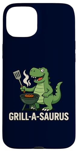 Grill A Saurus Lustiger BBQ Grill Dinosaurier Wortspiel für Männer Papa Hülle für iPhone 15 Plus Grill A Saurus Lustiger BBQ Grill Dinosaurier Wortspiel für Männer Papa Hülle für iPhone 15 Plus von Funny Dad Grandpa BBQ Gift Grilling BBQ T-Rex Tee