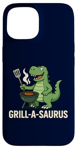 Grill A Saurus Lustiger BBQ Grill Dinosaurier Wortspiel für Männer Papa Hülle für iPhone 15 Grill A Saurus Lustiger BBQ Grill Dinosaurier Wortspiel für Männer Papa Hülle für iPhone 15 von Funny Dad Grandpa BBQ Gift Grilling BBQ T-Rex Tee
