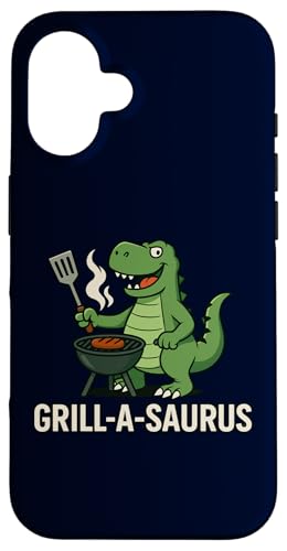 Grill A Saurus Lustiger BBQ Grill Dinosaurier Wortspiel für Männer Papa Hülle für iPhone 16 Grill A Saurus Lustiger BBQ Grill Dinosaurier Wortspiel für Männer Papa Hülle für iPhone 16 von Funny Dad Grandpa BBQ Gift Grilling BBQ T-Rex Tee