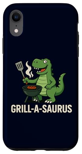 Grill A Saurus Lustiger BBQ Grill Dinosaurier Wortspiel für Männer Papa Hülle für iPhone XR Grill A Saurus Lustiger BBQ Grill Dinosaurier Wortspiel für Männer Papa Hülle für iPhone XR von Funny Dad Grandpa BBQ Gift Grilling BBQ T-Rex Tee