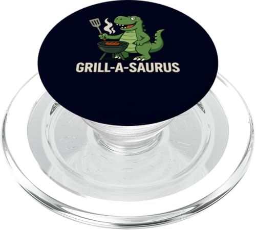 Grill A Saurus Lustiger BBQ Grill Dinosaurier Wortspiel für Männer Papa PopSockets PopGrip für MagSafe Grill A Saurus Lustiger BBQ Grill Dinosaurier Wortspiel für Männer Papa PopSockets PopGrip für MagSafe von Funny Dad Grandpa BBQ Gift Grilling BBQ T-Rex Tee