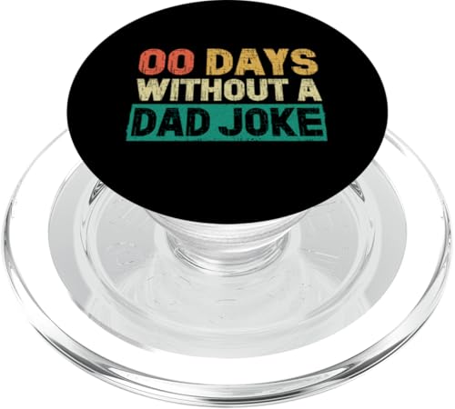 00 Tage ohne Vater, Witz, Lustiger Papa-Sarkasmus, Vatertag PopSockets PopGrip für MagSafe 00 Tage ohne Vater, Witz, Lustiger Papa-Sarkasmus, Vatertag PopSockets PopGrip für MagSafe von Funny Dad Jokes Sarcastic Fatherhood Daddy Men Dad
