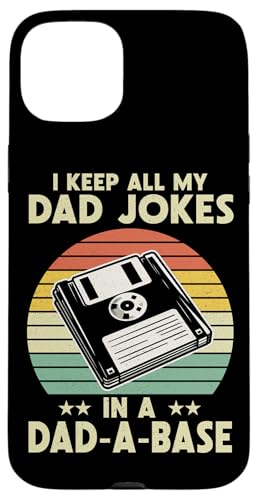 I Keep All My Witze In A Dad A Base Vatertag Retro Daddy Hülle für iPhone 15 Plus von Funny Dad Jokes Sarcastic Fatherhood Daddy Men Dad