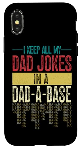 I Keep All My Witze In A Dad A Base Vatertag Retro Daddy Hülle für iPhone X/XS I Keep All My Witze In A Dad A Base Vatertag Retro Daddy Hülle für iPhone X/XS von Funny Dad Jokes Sarcastic Fatherhood Daddy Men Dad