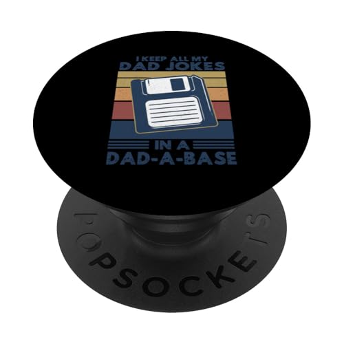 I Keep All My Witze In A Dad A Base Vatertag Retro Daddy PopSockets Klebender PopGrip I Keep All My Witze In A Dad A Base Vatertag Retro Daddy PopSockets Klebender PopGrip von Funny Dad Jokes Sarcastic Fatherhood Daddy Men Dad
