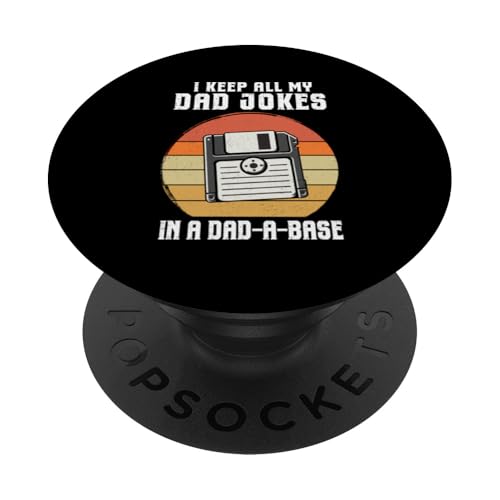 I Keep All My Witze In A Dad A Base Vatertag Retro Daddy PopSockets Klebender PopGrip I Keep All My Witze In A Dad A Base Vatertag Retro Daddy PopSockets Klebender PopGrip von Funny Dad Jokes Sarcastic Fatherhood Daddy Men Dad