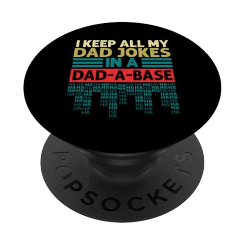 I Keep All My Witze In A Dad A Base Vatertag Retro Daddy PopSockets Klebender PopGrip I Keep All My Witze In A Dad A Base Vatertag Retro Daddy PopSockets Klebender PopGrip von Funny Dad Jokes Sarcastic Fatherhood Daddy Men Dad